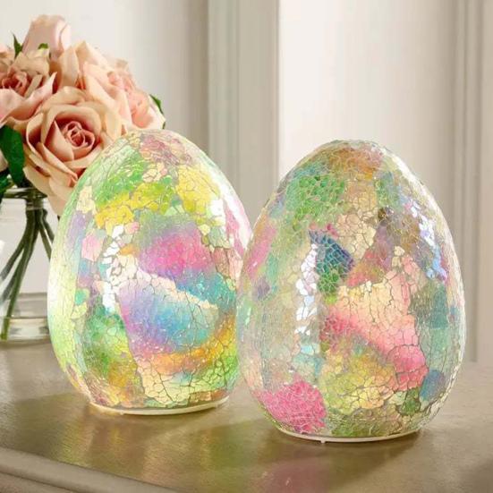 Osterei 6 Zoll Leuchtet im Dunkeln LED-Licht-Dekoration Auffällige Osterdekorationen für Partys Home Office Geschenke Und Studentenwohnheime