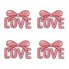 10pcs /Lots Trendy Pattern Letter Slogans Embroidery Patch Diy Pink Cartoon Couple Patch Iron On Patches Sew Stickers Badge Decor 