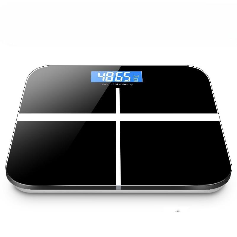 Rechargeable Digital Weight Scale for Home Use High Precision Bathroom Body Scale | Compact Slim Design Health Measurement Tool 26x26cm