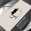 Cute Black Cat kawaii Mouse Pad Desk Mat Large Computer Office Carpet xxl mousepad Gamer gaming pc accessories Keyboard Rug