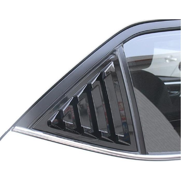 2Pcs Rear Side Vent Window Louvers Cover ABS Racing Style Scoop Trim for Toyota Corolla 2014 2015 2016 2017 2018