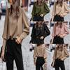 Women Casual Loose Long Sleeve Pullover Shirt Daily Commuting Tops