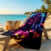 Halloween Beach Towel Quick-Dry Soft Microfiber Comfortable Lightweight Suitable for Sports, Travel, Swimming, Yoga, Bathroom, Beach, And Pool