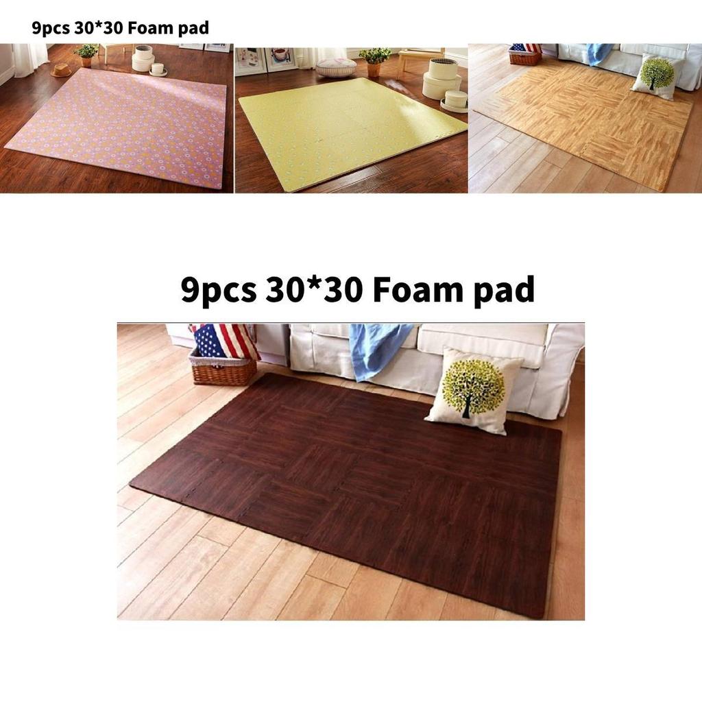 Minde Garden Floral Foam Puzzle Play Mat For Kids Bedroom And Lounge Safety Play Area