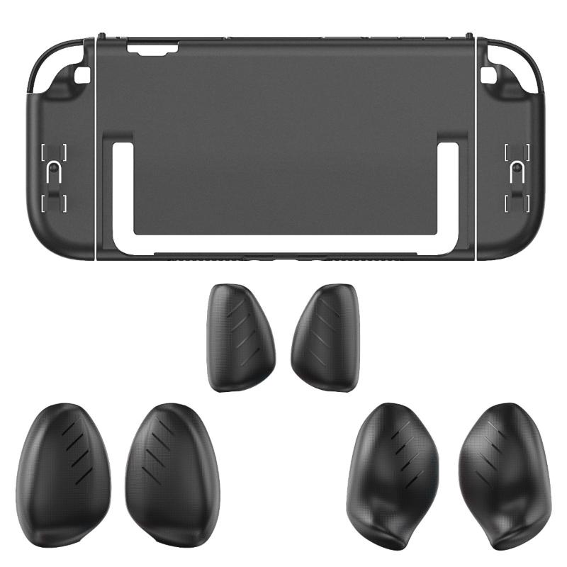 Shockproof Protective Cover with Not Slip Grip Handle Ergonomic Case Quick Install Consoles Protective Case for Switch2