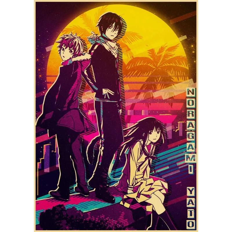 

Ретро аниме персонаж плакат Demon Slayer Attack on Titan плакаты домашний декор росписи спальня бар кафе украшения стены стикеры 30x21cm