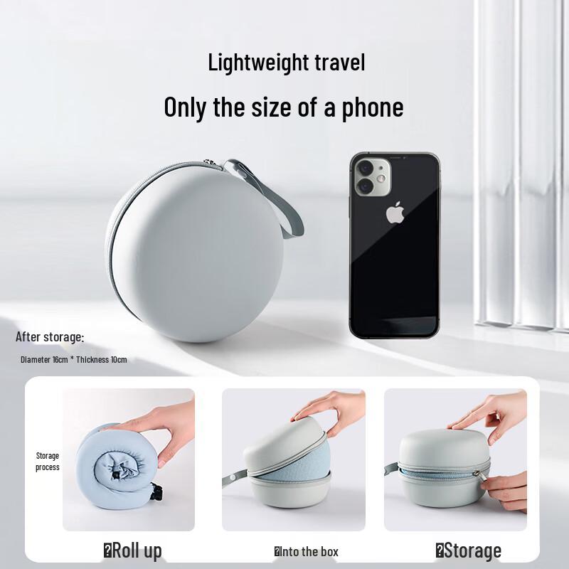 Miling Travel Memory Foam U-shaped Neck Pillow with EVA Case