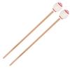 1 Pair Marimba Mallets Portable Maple Handle Wool Ball Sticks Percussion Playing AccessoriesWhite Ball