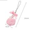 Y2K Pink Mobile Phone Lanyard Hairball Phone Case Pendant Y2K Phone Chain  Car Key Chains