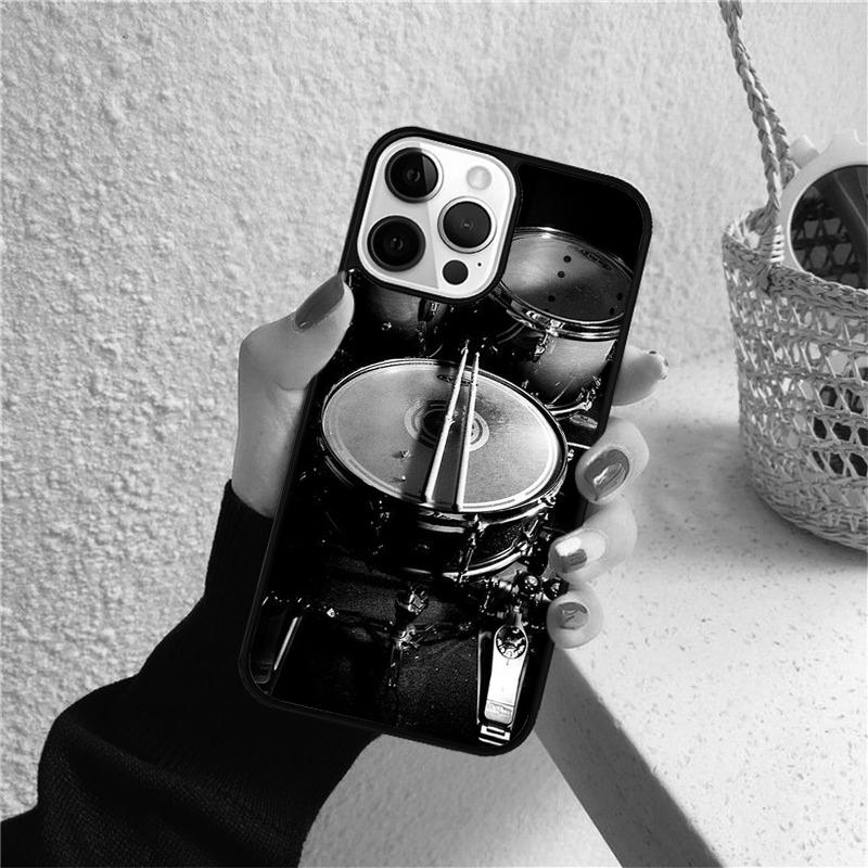 Drum Drummer Phone Case for iPhone 17 Air 16 15 14 12 13 PLUS 11 PRO MAX Back Cover Fundas Shell