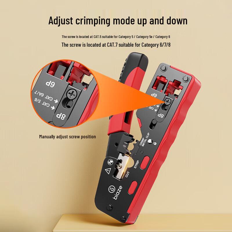 BIAZE Pro RJ45 Network Cable Crimping Tool