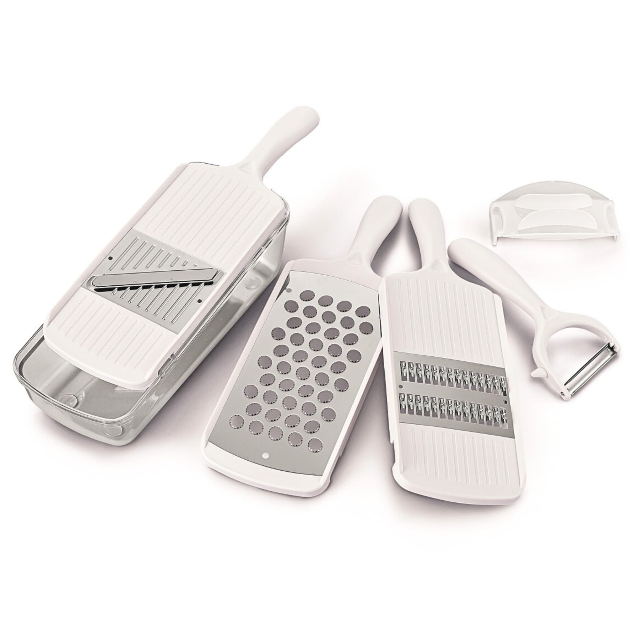 

Такаги Канесада Овощерезка Нержавеющая сталь Посуда Слайсер Тонкая Посудомоечная машина Изготовлено в Безопасность Уникальная форма ручки для удобного захвата Набор, Набор,