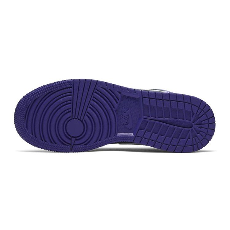 (GS) Air Jordan 1 Low 'Black Court Purple' Kids' 553560-501