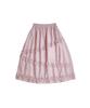 Cookies Nylon Frill Tiered Long Skirt (Pink)