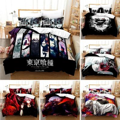 3D Gedrucktes Anime Tokyo Ghoul Bettwäsche-Set Bettbezug Kaneki Ken Doppel Twin Full Queen King Erwachsene Kinder Bettwäsche Steppdecke ein Bezug