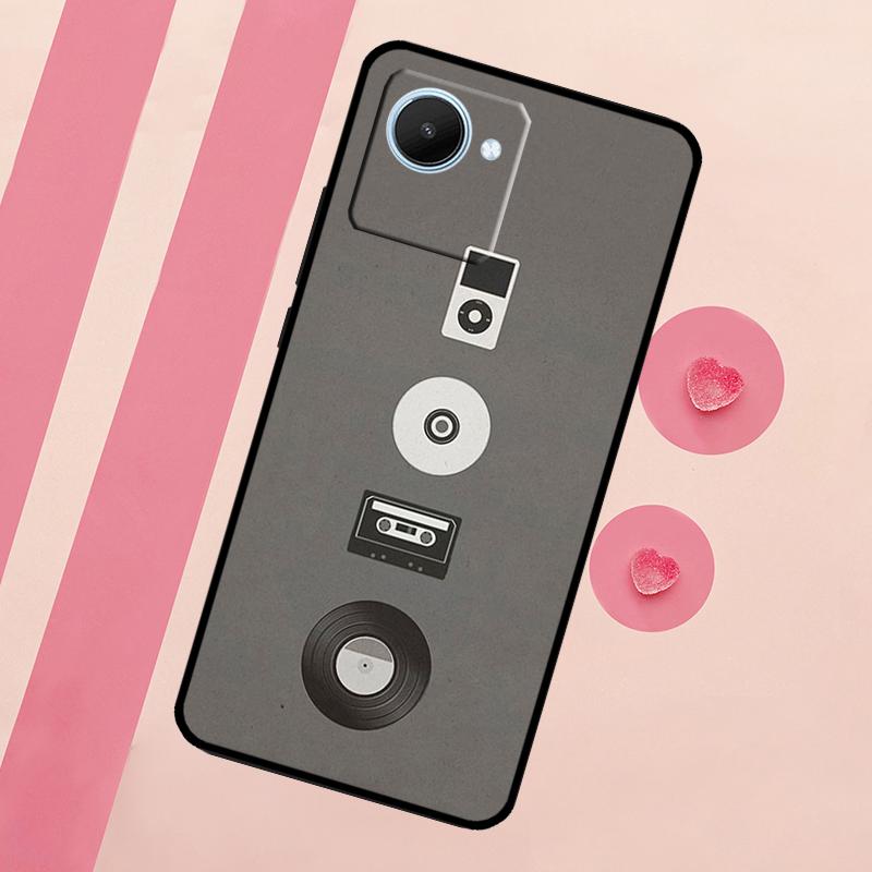 Minimalist Music Lover For Realme 10 11 12 13 14 Pro Plus C55 C71 C75 C67 C63 C61 C53 C35 C65 GT6 GT7 15 Pro Case