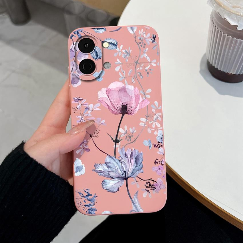 Lovely Back Cover For Tecno Spark Go 3 2 1S Pova 7 Ultra Pro Spark 40 40C 30 Phone Bags Cute Avocado Pretty Flowers Shell Soft Silicone Anti Slip Case
