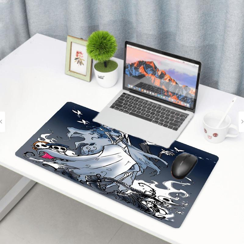 Corpse Bride Print Mouse Pad, Anti‑Slip Desktop keyboard Mat, for PC Laptop Gaming Working Daily Use, Cool Festival Surprise Gift