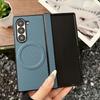 Premium Fiber Pattern Matte Phone Cases for Samsung Galaxy Z Fold 7 6 5 4 Shockproof Magnetic Wireless Charge Protective Cover