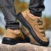 Leather Outdoor Casual Shoes Non-slip Low-top Lace-up Bag Head Hiking Shoes Men's Shoes Tooling Shoes Men's