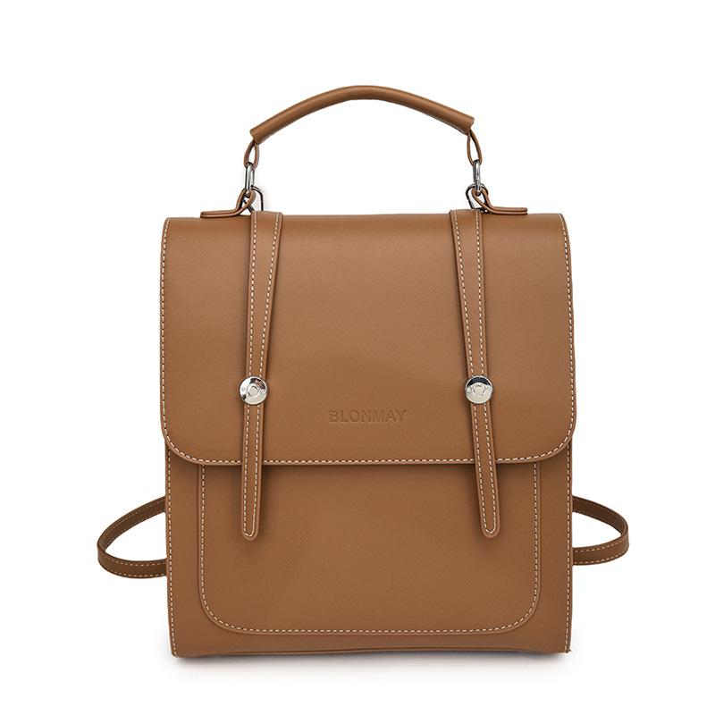 Textured Backpack Women's 2025 New Fashion Multi-functional Casual Shoulder Bag Casual Simple Messenger Bag