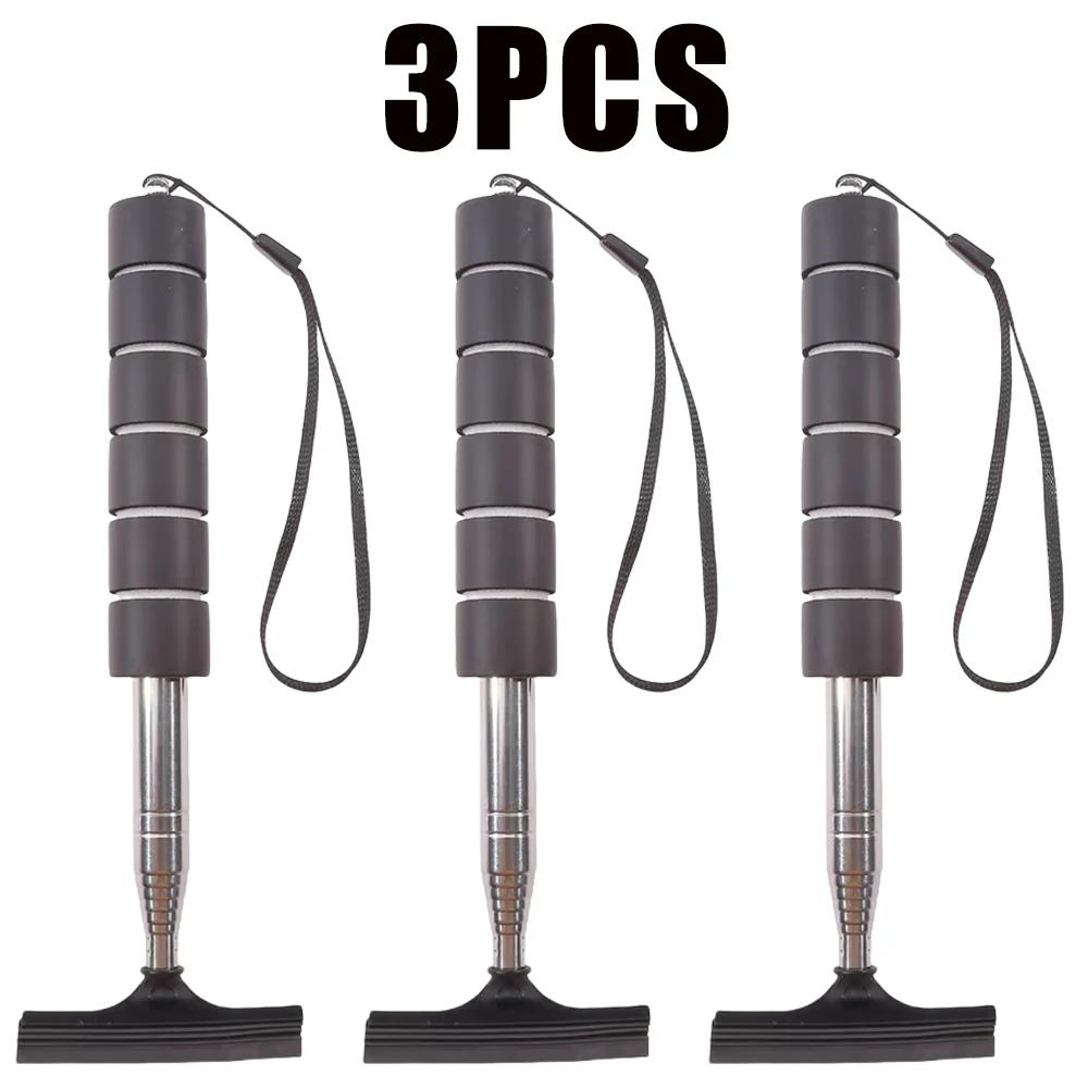 Car Side Mirror Portable Rainy Glass Window Cleaning Tool Wiper Telescopic Handle Squeegee Telescopic Rearview Mirror Squeegee