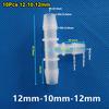 10Pcs Varied Diameter 3 Way Connector Plastic Hose Fittings  for Aquarium Fish Tank Fittings