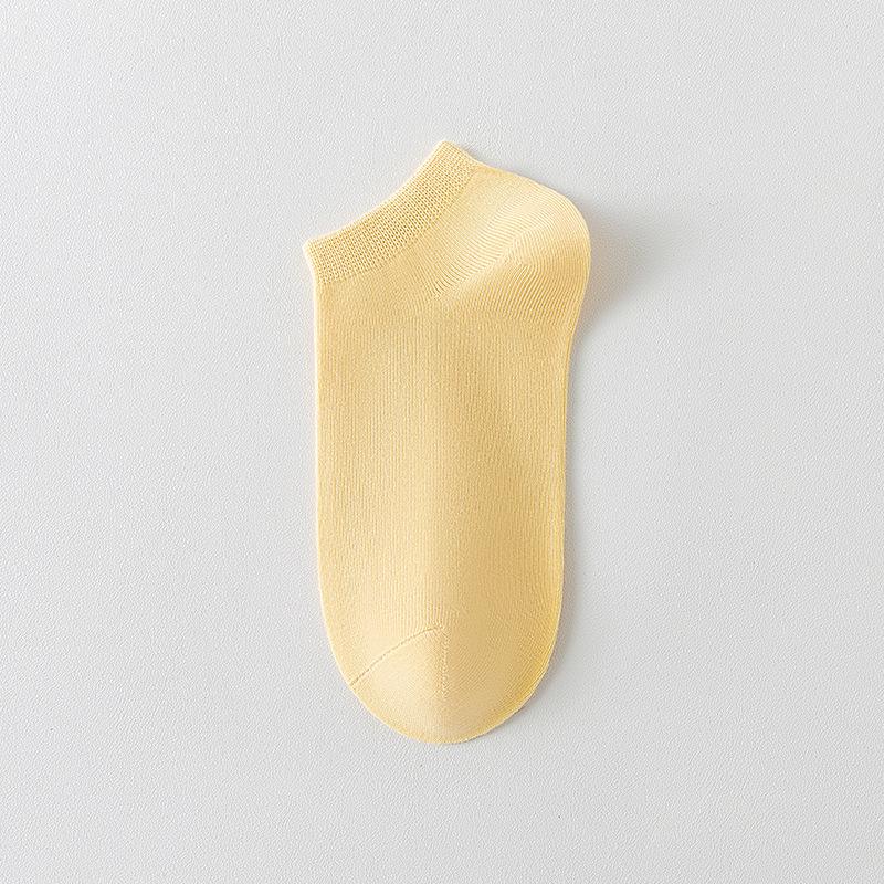 5 Paar Frühling und Sommer Kurze Socken Damen Atmungsaktiv Deodorant Lässig Niedrigschaft Bootssocken Antibakteriell Deodorant Damen Socken