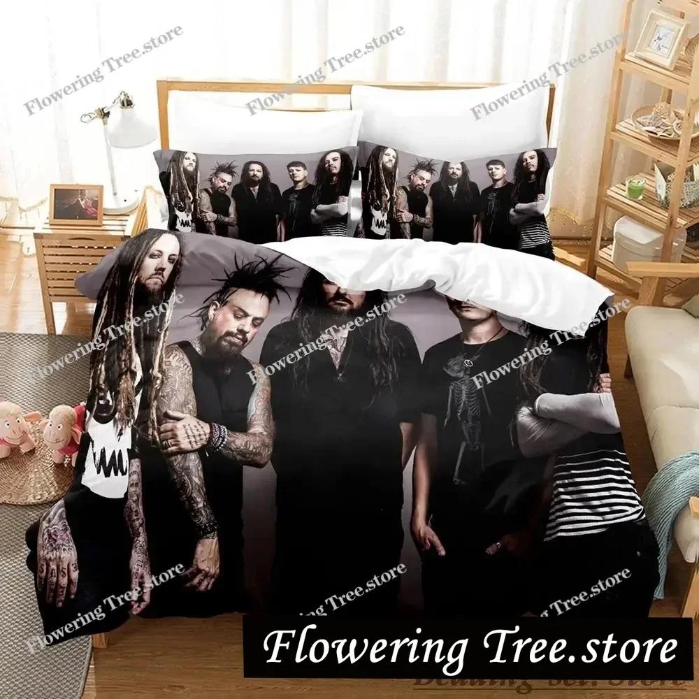 Korn Rock Bedding Set Single Twin Full Queen King Size Bed Set Adult Kid Bedroom Duvetcover Sets Anime Parure De Lit Bed
