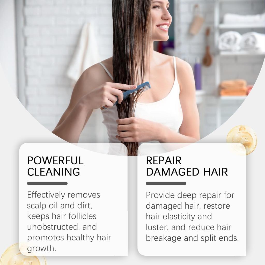 Ginseng Shampoo - Deep Cleansing And Gently Nourishes Hair, Multiple Plant Extracts To Fight Hair Loss, Shampoo For All Hair Types - 300ml