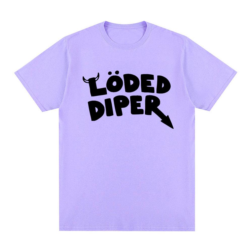 LODED DIPER DIARY OF A WIMP KID T Shirt Male Brand Tee Shirt Men Summer Cotton Short Sleeve Oversized T Shirts Harajuku Couples
