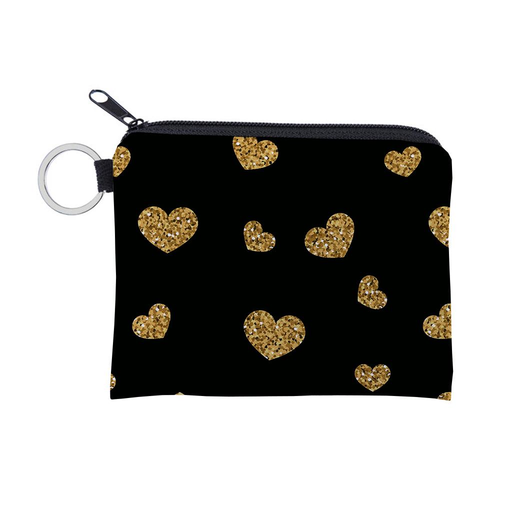 

Small Wallet Bag Digital Style Exquisite Floral Storage Purses Multipurpose Change Mini Pattern Simple Printing Unisex