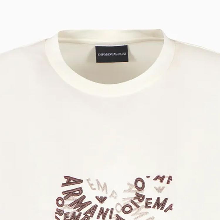 Emporio Armani T Shirt Men's Ivory 3D1TG3-1JPZZ-101A2