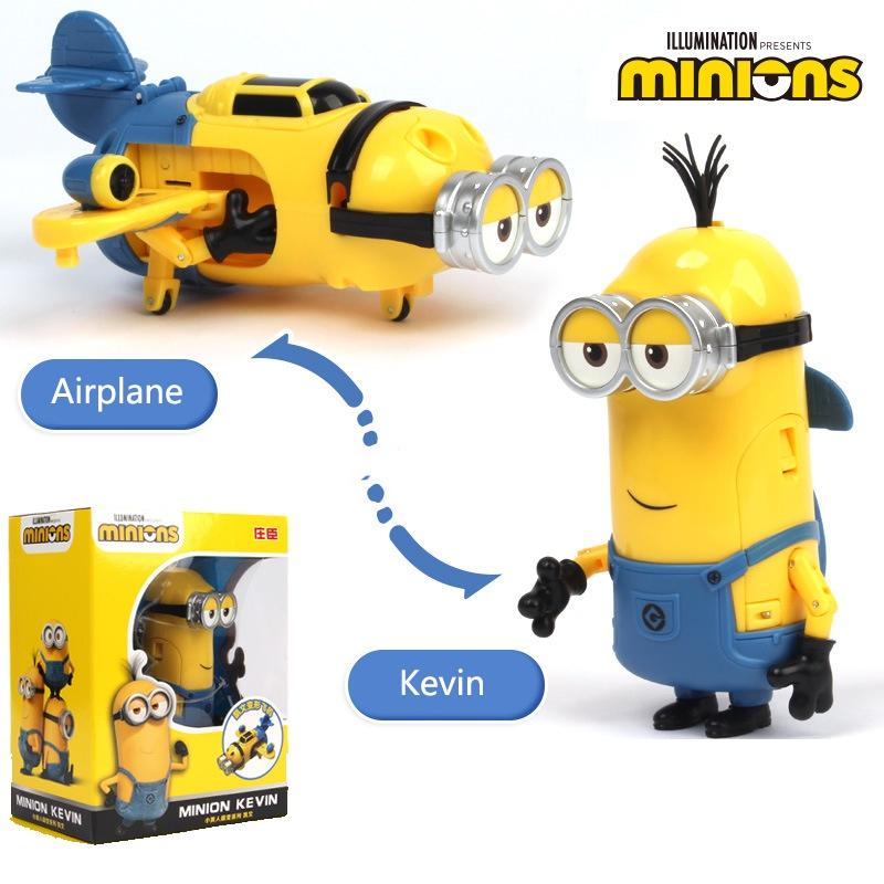 Ich – Einfach unverbesserlich Minions Kevin Stuart Bob Actionfigur Verformbares Modell Spielzeugauto Sammle die gesamte Serie für maximale Action!