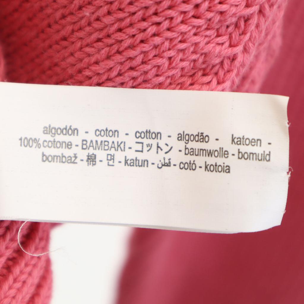 unused ZARA Long sleeve V neck knit cardigan M pink Men's Used