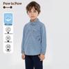 PawinPaw Boy's Cartoon Bear Denim Long-Sleeve Shirt
