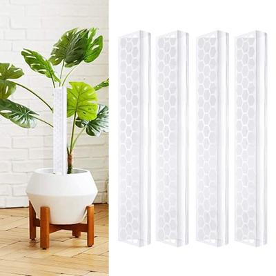 4Pcs Moss Pole Plant Climbing Support D-Shaped Design Easy Attachment Vertical Growth Stackable Plant Supports