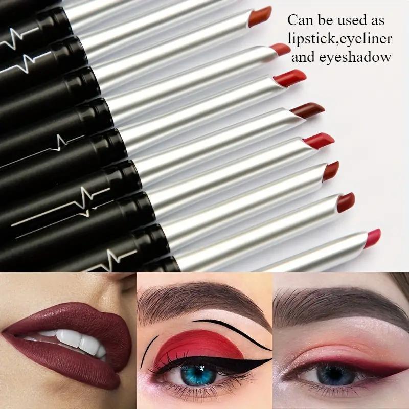 17-Color Set Lip Liner Pencil -Velvety Texture, 24-Hour Long-Wear, Waterproof & Smudge-Resistant, Can Use For Lip & Eyes