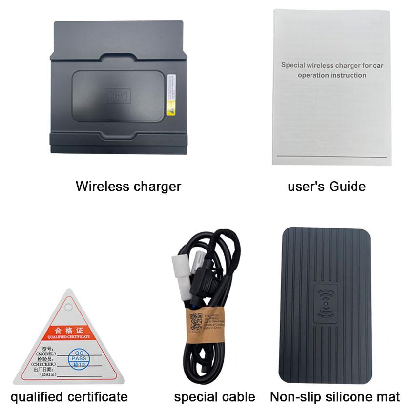 

Для Lexus NX NX200 2014~2016 2017 2018 2019 2020 Беспроводное зарядное устройство, специальная встроенная панель быстрой зарядки QI для телефона Автомобильные аксессуары