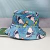 Spring and Summer New Shark Pattern Bucket Hat European Beautiful Women Outdoor Fashion Sun Hat Double-sided Can Wear Basin Hat