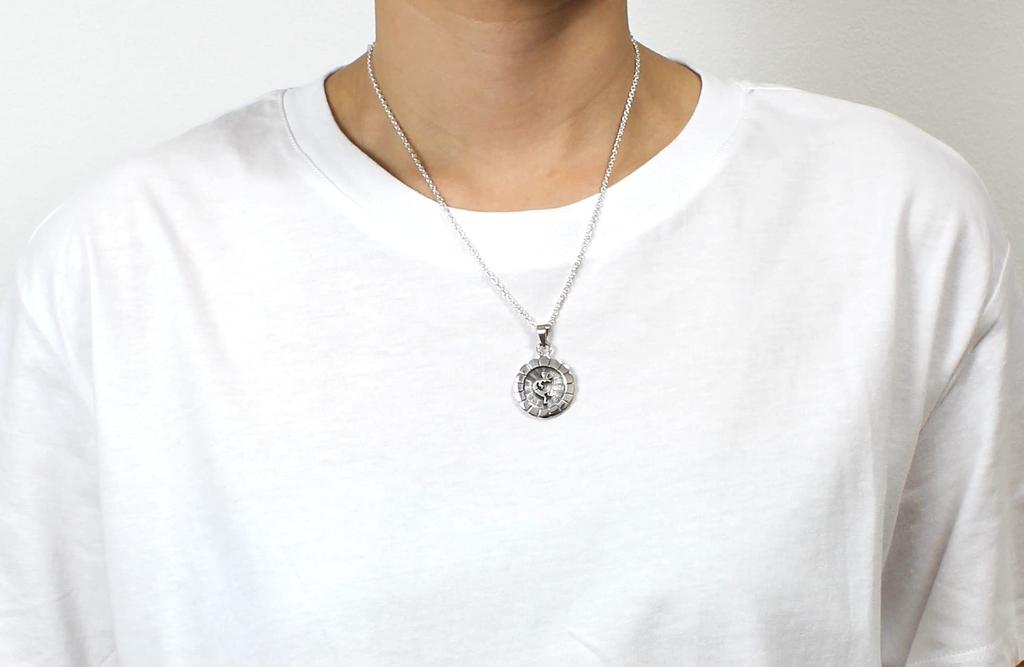 Native American Indian Kokopelli Silver 925 Pendant Top