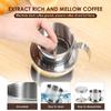 Filtro per Caffè Vietnamita Acciaio Inossidabile Phin Caffettiera a Goccia Pressa con 100 Pezzi Carta Filtro per Casa Ristorante Viaggio