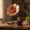 Dekoratives Grammophon-Ornament | Rechteckige Display-Basis, Phonograph-Modell,