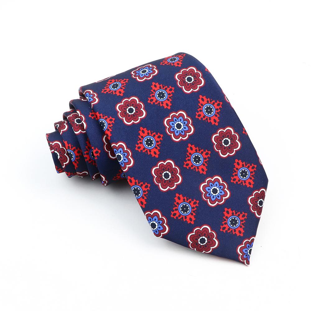 Supermjuka bohemiska sidenpolyesterslipsar för män Nyhet Design Bröllopskontor Företag Gravata tryckt slipspresent