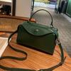 2025 New Genuine Leather Women's Bag Shoulder Crossbody Box Bag High-end Boston Handbag