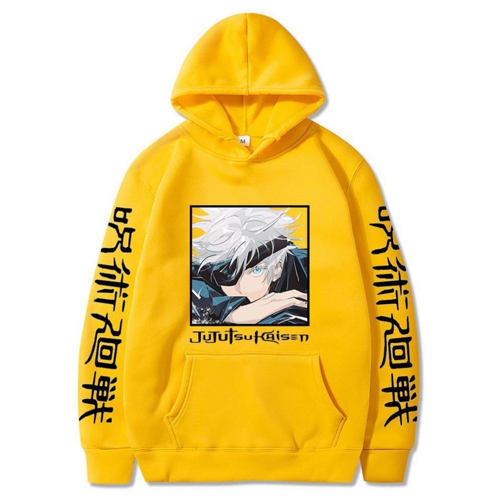 Anime Jujutsu Kaisen Printed Hoodies Hip Hop Unisex Sweatshirts Harajuku Long Sleeve Pullover Loose Print Streetwear for Unisex and Unisex
