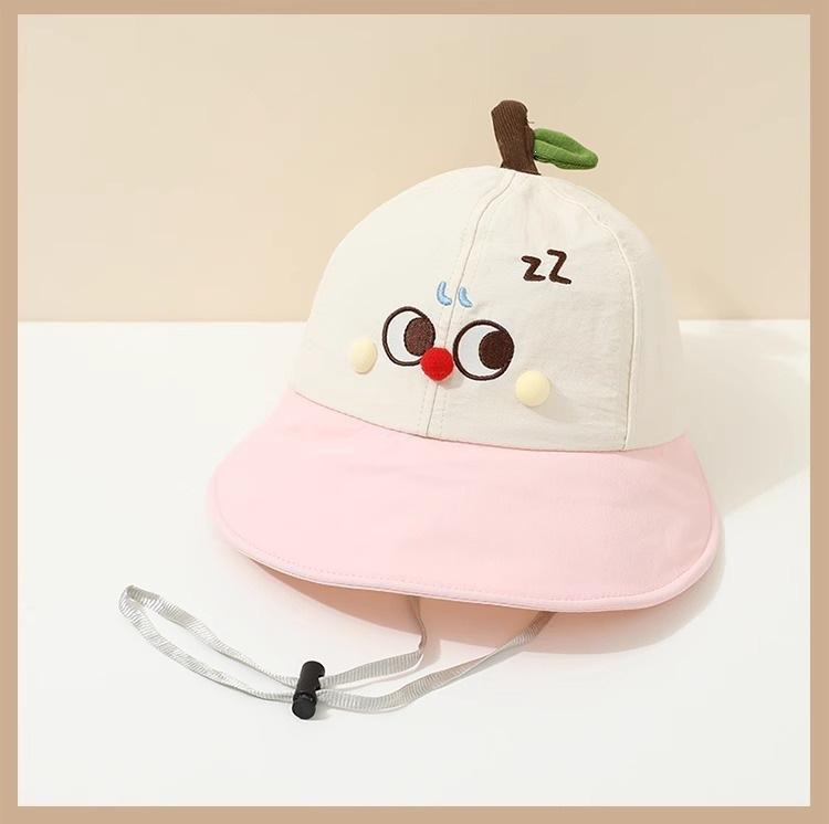 Children's brim baseball cap, funny trendy peaked cap, men's and women's baby thin kids hat, quick-drying kids travel baby