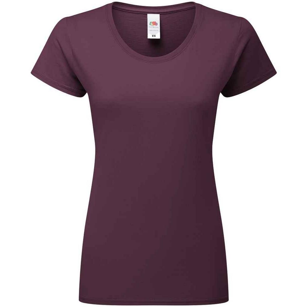 FRUIT OF THE LOOM Ringgesponnenes Premium-T-Shirt mit Passform für Damen/Damen