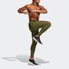Adidas Tf 3-Bar Lt Logo Print Training Sports Knit Fitness Pants Men Bottoms Green GL8916