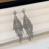 Stylish Irregular Three-Layer C-Shaped Earrings: European & American Metal Fashion Studs with a Luxurious High-End Appeal